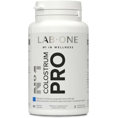 Lab One N°1 Colostrum Pro 60 Kapsułek - Wsparcie odporności i powrotu do zdrowia Lab One N°1 Colostrum Pro 60 Kapsułek - Wsparcie odporności i powrotu do zdrowia