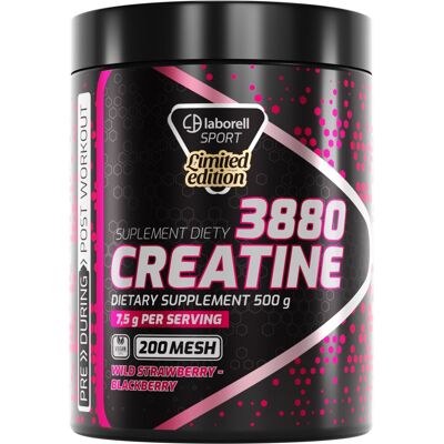 Inny producent Laborell Creatine 3880 monohydrate poziomka jeżyna 500g Inny producent Laborell Creatine 3880 monohydrate poziomka jeżyna 500g