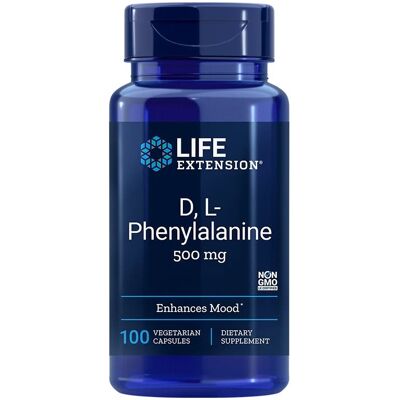 Life Extension D,L-Fenylalanina 500 mg - Kapsułki Wegetariańskie Life Extension D,L-Fenylalanina 500 mg - Kapsułki Wegetariańskie