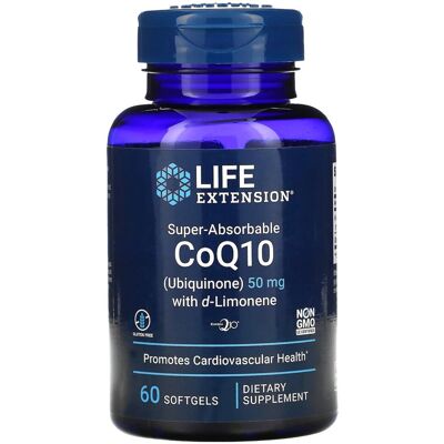 Life Extension Wysoko wchłanialne CoQ10 z d-Limonene 50 mg - Suplement diety Life Extension Wysoko wchłanialne CoQ10 z d-Limonene 50 mg - Suplement diety