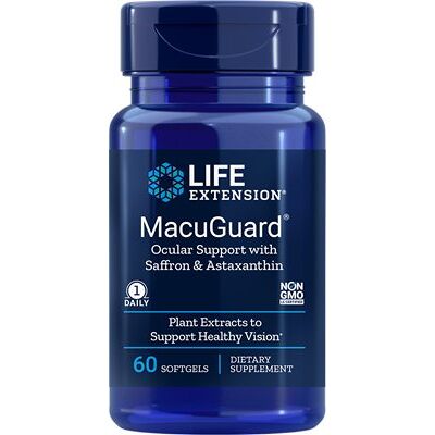 Life Extension MacuGuard Wsparcie Oczu z Szafranem i Astaksantyną 60 kapsułek Life Extension MacuGuard Wsparcie Oczu z Szafranem i Astaksantyną 60 kapsułek