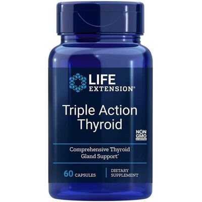 Life Extension Triple Action Thyroid, 60 Kapsułek - Wsparcie Tarczycy Life Extension Triple Action Thyroid, 60 Kapsułek - Wsparcie Tarczycy