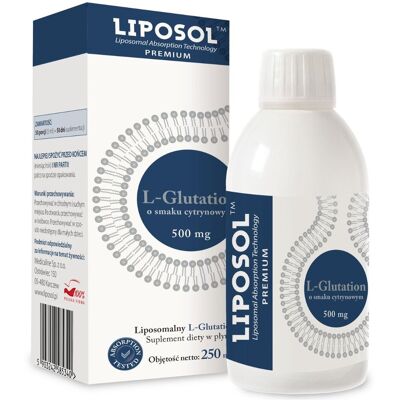 Liposol By Aliness Liposomalny L-Glutation 500 Mg 250 Ml O Smaku Cytrynowym Liposol By Aliness Liposomalny L-Glutation 500 Mg 250 Ml O Smaku Cytrynowym