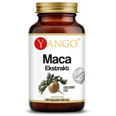 YANGO Ekstrakt z korzenia Maca - Suplement - 100 kapsułek YANGO Ekstrakt z korzenia Maca - Suplement - 100 kapsułek