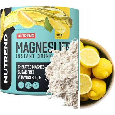 Nutrend Magneslife Cytryna - Proszek do Napojów - Magnez i Witaminy Nutrend Magneslife Cytryna - Proszek do Napojów - Magnez i Witaminy