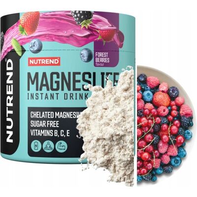 Nutrend Magneslife Jagody leśne Proszek na napój instant - Magnez i witaminy Nutrend Magneslife Jagody leśne Proszek na napój instant - Magnez i witaminy
