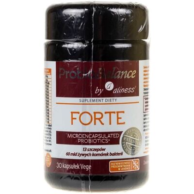 Aliness ProbioBalance Forte - 13 szczepów, 60 mld CFU - Mikrokapsułkowany Aliness ProbioBalance Forte - 13 szczepów, 60 mld CFU - Mikrokapsułkowany