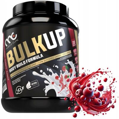 MUSCLE CLINIC BULK UP 1000g ODŻYWKA BULK 50/50 ŻURAWINA MUSCLE CLINIC BULK UP 1000g ODŻYWKA BULK 50/50 ŻURAWINA