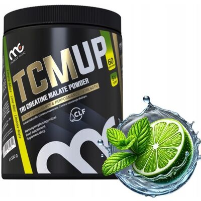 MUSCLE CLINIC TCM UP 330g JABŁCZAN KREATYNY limonka z miętą MUSCLE CLINIC TCM UP 330g JABŁCZAN KREATYNY limonka z miętą