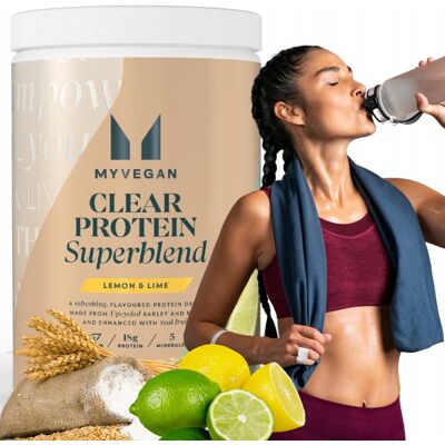 MYPROTEIN Clear Protein Superblend BIAŁKO ROŚLINNE CLEAR 480g VEGAN CYTRYNA MYPROTEIN Clear Protein Superblend BIAŁKO ROŚLINNE CLEAR 480g VEGAN CYTRYNA