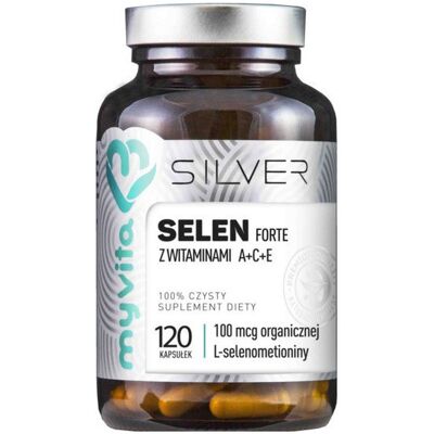 MyVita Organiczne Selen + Witaminy A C E - 120 Kapsułek MyVita Organiczne Selen + Witaminy A C E - 120 Kapsułek