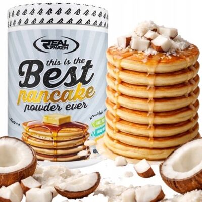 Inny producent NALEŚNIKI BIAŁKOWE białko WPC PYSZNE Real Pharm Best Pancake 800g KOKOSOWE Inny producent NALEŚNIKI BIAŁKOWE białko WPC PYSZNE Real Pharm Best Pancake 800g KOKOSOWE