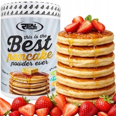 Inny producent NALEŚNIKI BIAŁKOWE białko WPC PYSZNE Real Pharm Best Pancake 800g TRUSKAWKA Inny producent NALEŚNIKI BIAŁKOWE białko WPC PYSZNE Real Pharm Best Pancake 800g TRUSKAWKA