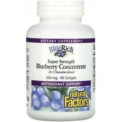 Natural Factors BlueRich Koncentrat borówki - Suplement diety Natural Factors BlueRich Koncentrat borówki - Suplement diety