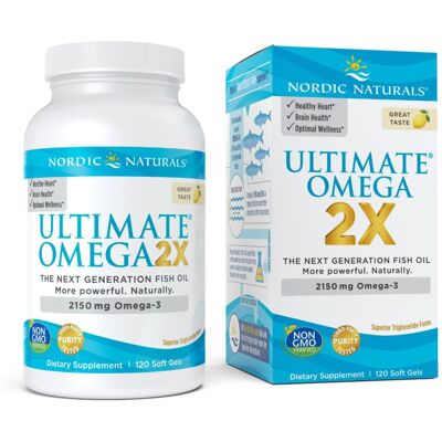 Nordic Naturals Ultimate Omega 2X Cytryna 2150mg - Olej z Ryb Omega-3 Nordic Naturals Ultimate Omega 2X Cytryna 2150mg - Olej z Ryb Omega-3