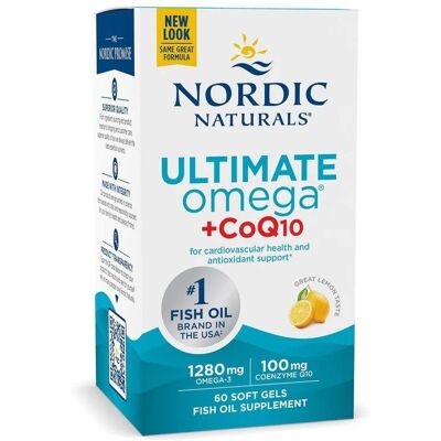 Nordic Naturals Cytryna Omega-3 & CoQ10 - 60 miękkich kapsułek Nordic Naturals Cytryna Omega-3 & CoQ10 - 60 miękkich kapsułek