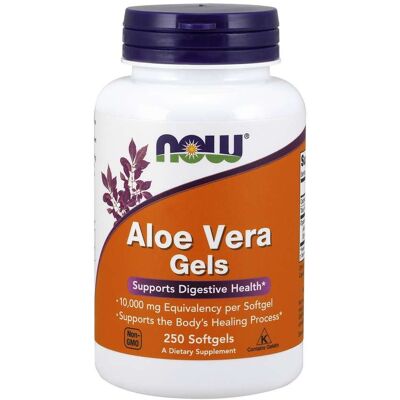 NOW Foods Aloe Vera Gels - Wsparcie trawienia - 250 Softgels NOW Foods Aloe Vera Gels - Wsparcie trawienia - 250 Softgels