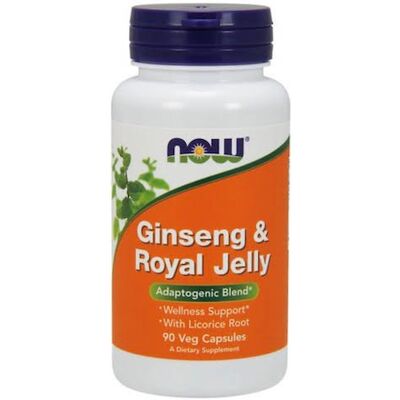Now Foods Ginseng & Royal Jelly 90vkaps. Żeń Szeń Żel Królewski Now Foods Ginseng & Royal Jelly 90vkaps. Żeń Szeń Żel Królewski