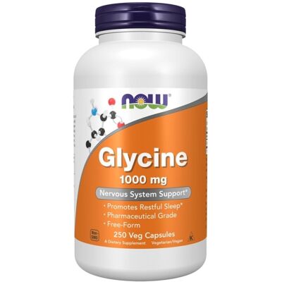Now Foods Glicyna 1000 mg - 250 kapsułek Now Foods Glicyna 1000 mg - 250 kapsułek