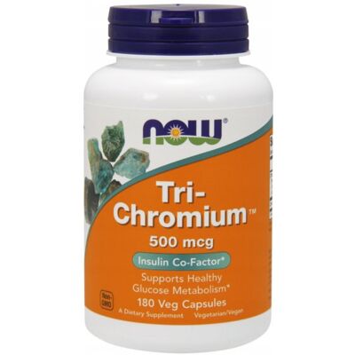 Now Foods Tri-Chromium 500mcg 180vcaps. Chrom Trzy Formy Now Foods Tri-Chromium 500mcg 180vcaps. Chrom Trzy Formy