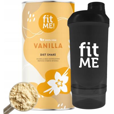 Inny producent Odchudzanie białkowy koktajl fitME waniliowy 500g odżywka białkowa + shaker Inny producent Odchudzanie białkowy koktajl fitME waniliowy 500g odżywka białkowa + shaker