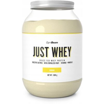 ODŻYWKA BIAŁKO SERWATKOWE JUST WHEY PREMIUM WPC GymBeam 1000g banan ODŻYWKA BIAŁKO SERWATKOWE JUST WHEY PREMIUM WPC GymBeam 1000g banan