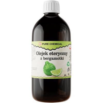 Pure OLEJEK BERGAMOTKA OLEJEK ETERYCZNY Z BERGAMOTKI NATURALNY 1000ml 1l Pure OLEJEK BERGAMOTKA OLEJEK ETERYCZNY Z BERGAMOTKI NATURALNY 1000ml 1l