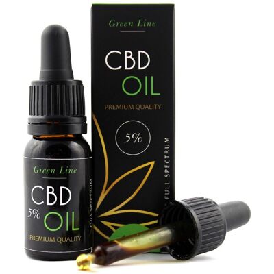 OLEJEK CBD 5% 10ml Green Line FULL SPECTRUM OLEJEK CBD 5% 10ml Green Line FULL SPECTRUM