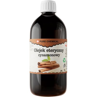 Pure OLEJEK CYNAMONOWY NATURALNY OLEJEK ETERYCZNY CYNAMONOWY 1000ml 1l Pure OLEJEK CYNAMONOWY NATURALNY OLEJEK ETERYCZNY CYNAMONOWY 1000ml 1l