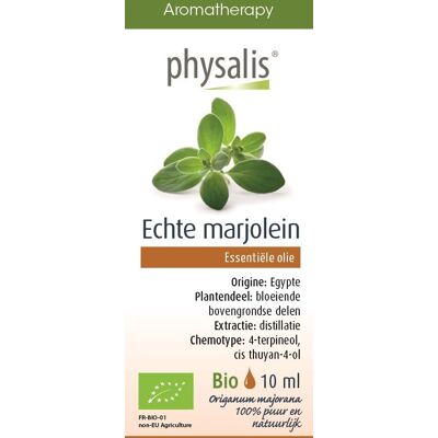 OLEJEK ETERYCZNY MAJERANEK (MARJOLAINE) BIO 10 ml - PHYSALIS OLEJEK ETERYCZNY MAJERANEK (MARJOLAINE) BIO 10 ml - PHYSALIS