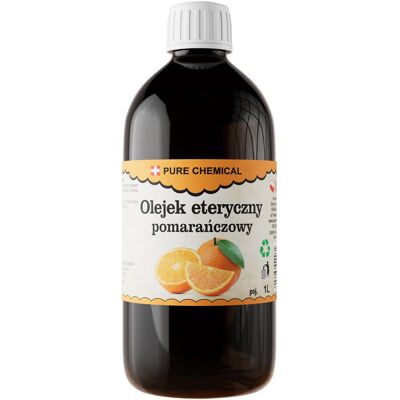 Pure OLEJEK ETERYCZNY POMARAŃCZOWY NATURALNY OLEJEK POMARAŃCZOWY 1000ml 1l Pure OLEJEK ETERYCZNY POMARAŃCZOWY NATURALNY OLEJEK POMARAŃCZOWY 1000ml 1l