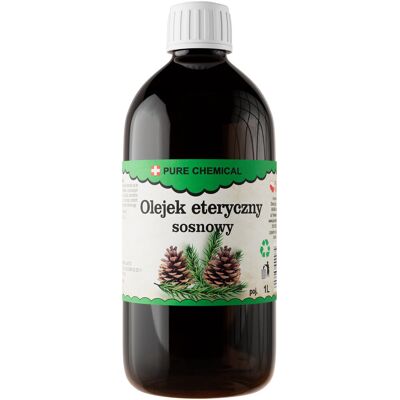 Pure OLEJEK ETERYCZNY SOSNOWY NATURALNY OLEJEK Z SOSNY BEZ DODATKÓW 1000ml 1l Pure OLEJEK ETERYCZNY SOSNOWY NATURALNY OLEJEK Z SOSNY BEZ DODATKÓW 1000ml 1l