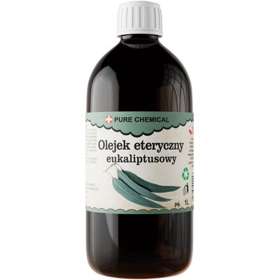Pure OLEJEK EUKALIPTUSOWY NATURALNY OLEJEK ETERYCZNY EUKALIPTUS 1000ml 1l Pure OLEJEK EUKALIPTUSOWY NATURALNY OLEJEK ETERYCZNY EUKALIPTUS 1000ml 1l