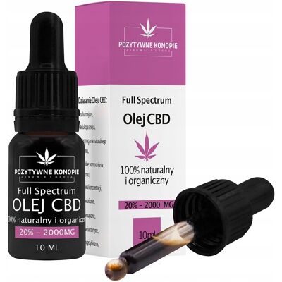 Olejek konopny CBD Pozytywne Konopie Full Spectrum 20% CBD 10 ml Olejek konopny CBD Pozytywne Konopie Full Spectrum 20% CBD 10 ml