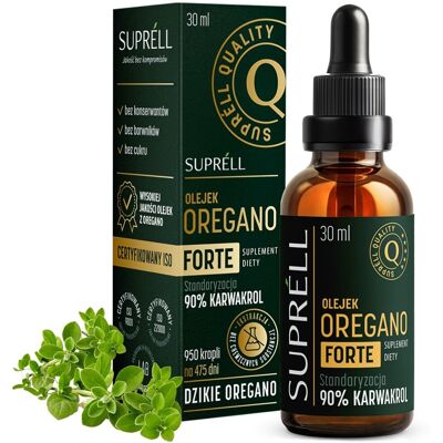Olejek Oregano krople FORTE standaryzowany na 90% Karwakrolu, 100% Dzikie Oregano, Czysty Naturalny Olej na Trawienie, Zdrowie Jelit, Antyoksydacja,.. Olejek Oregano krople FORTE standaryzowany na 90% Karwakrolu, 100% Dzikie Oregano, Czysty Naturalny Olej na Trawienie, Zdrowie Jelit, Antyoksydacja,..