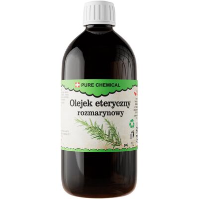 Pure OLEJEK ROZMARYNOWY ETERYCZNY OLEJEK Z ROZMARYNU NATURALNY 1000ml 1l Pure OLEJEK ROZMARYNOWY ETERYCZNY OLEJEK Z ROZMARYNU NATURALNY 1000ml 1l