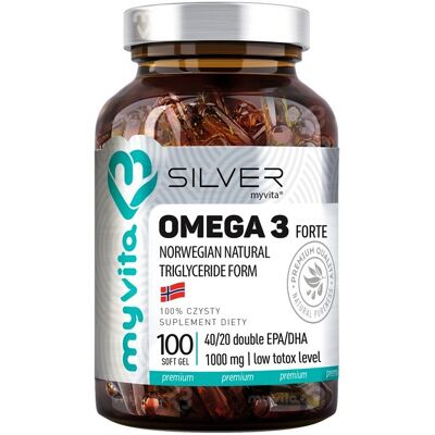 MyVita Omega 3 Forte 1000mg - Serce i Mózg MyVita Omega 3 Forte 1000mg - Serce i Mózg
