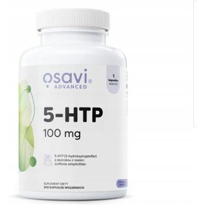 Osavi 5-Htp (Advanced), 100mg - 200 Kapsułek Wegańskich Osavi 5-Htp (Advanced), 100mg - 200 Kapsułek Wegańskich