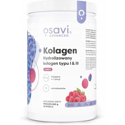 Osavi Kolagen Hydrolizowany Typu I & III 660g MOCNE KOŚCI Masa Mięśniowa Osavi Kolagen Hydrolizowany Typu I & III 660g MOCNE KOŚCI Masa Mięśniowa