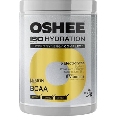 OSHEE ISO Hydration izotonik w proszku nawodnienie o smaku cytrynowym z BCAA 550 g OSHEE ISO Hydration izotonik w proszku nawodnienie o smaku cytrynowym z BCAA 550 g