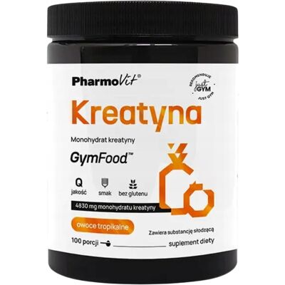 PharmoVit Gym Food Monohydrat Kreatyny w proszku owoce tropikalne 500 g PharmoVit Gym Food Monohydrat Kreatyny w proszku owoce tropikalne 500 g