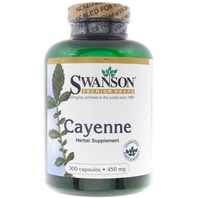 Swanson Cayenne 450mg Kapsułki - Wspiera zdrowie serca Swanson Cayenne 450mg Kapsułki - Wspiera zdrowie serca