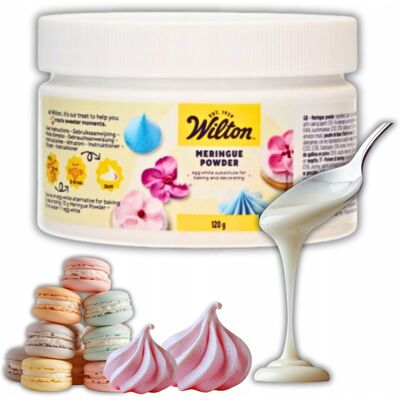 Elhandel Proszek bezowy menrigue powder Wilton białko do lukru królewskiego bez 120g Elhandel Proszek bezowy menrigue powder Wilton białko do lukru królewskiego bez 120g