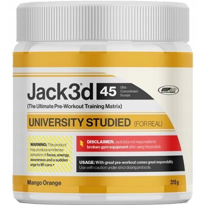 Inny producent PRZEDTRENINGÓWKA alanina USP Jack3d Advanced Pre-workout 315g mango orange Inny producent PRZEDTRENINGÓWKA alanina USP Jack3d Advanced Pre-workout 315g mango orange
