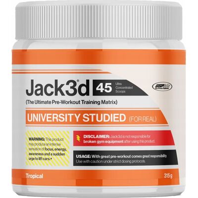 Inny producent PRZEDTRENINGÓWKA beta alanina USP Jack3d Advanced Pre-workout 315g tropical Inny producent PRZEDTRENINGÓWKA beta alanina USP Jack3d Advanced Pre-workout 315g tropical