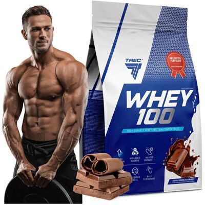 Trec Nutrition - Whey 100 - Podwójna Czekolada Trec Nutrition - Whey 100 - Podwójna Czekolada