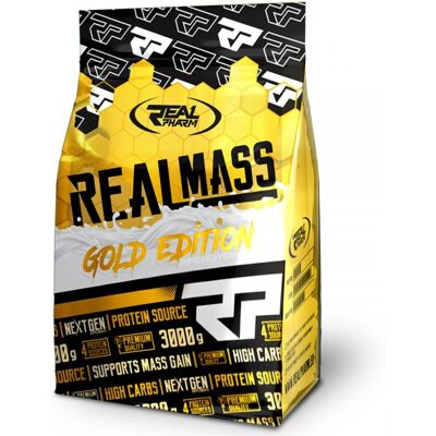 Real Pharm Real Mass Gold Edition Gainer 3kg - Chocolate Hazelnut Real Pharm Real Mass Gold Edition Gainer 3kg - Chocolate Hazelnut