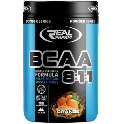 Real Pharm, Suplement aminokwasowy, BCAA, 400 g Real Pharm, Suplement aminokwasowy, BCAA, 400 g