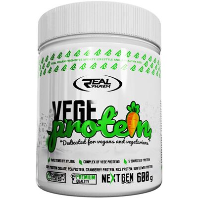 Real Pharm Vege Protein 600g Vanilia Real Pharm Vege Protein 600g Vanilia