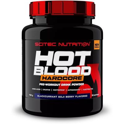 Scitec Nutrition Hot Blood Hardcore - Sokowarzecznik pomarańczowy - 700g - Suplement przed treningiem Scitec Nutrition Hot Blood Hardcore - Sokowarzecznik pomarańczowy - 700g - Suplement przed treningiem